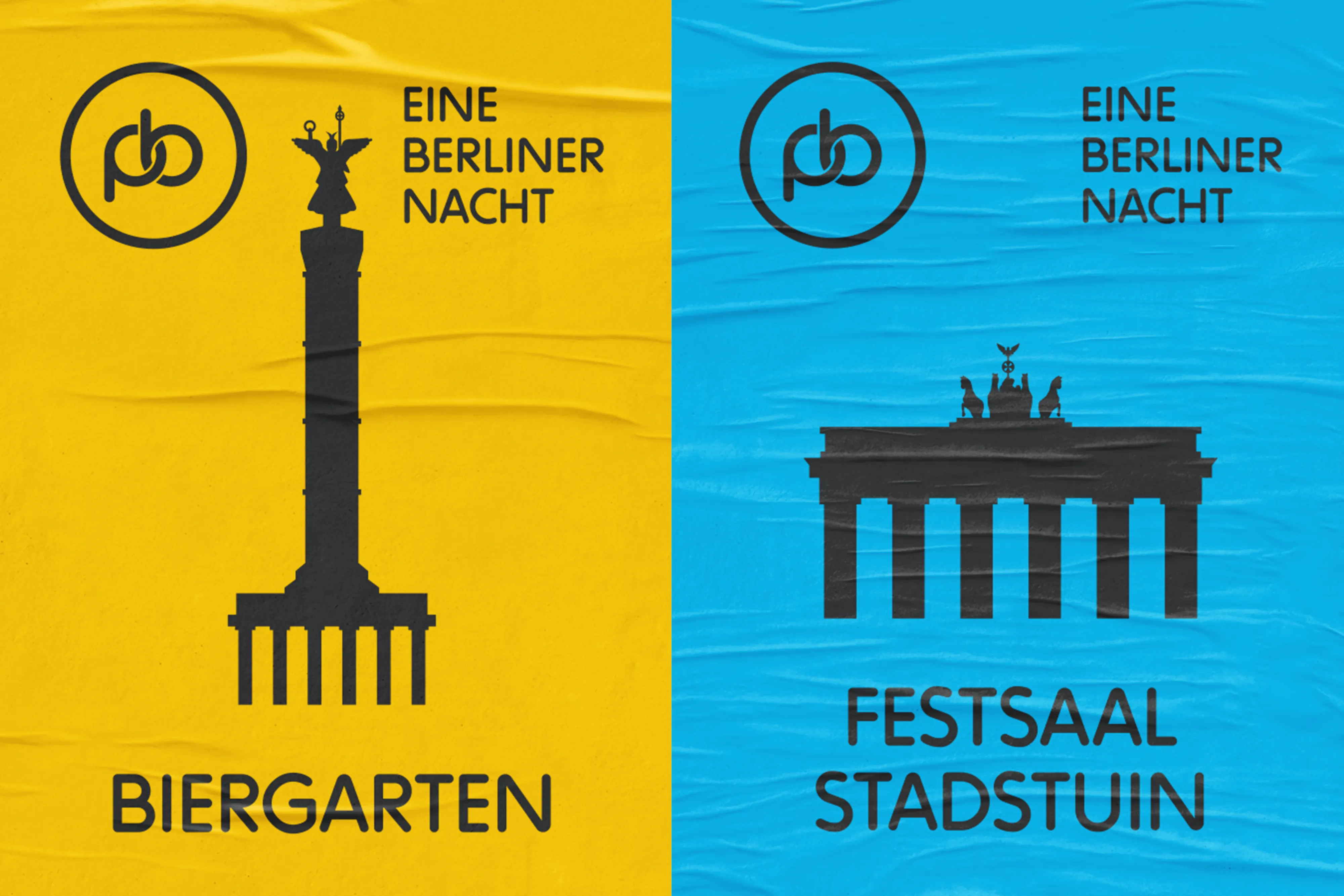 JOERUSH Eine Berliner Nacht Peter en Brigitte Hebben Schik Trouwen Poster Wildplakken