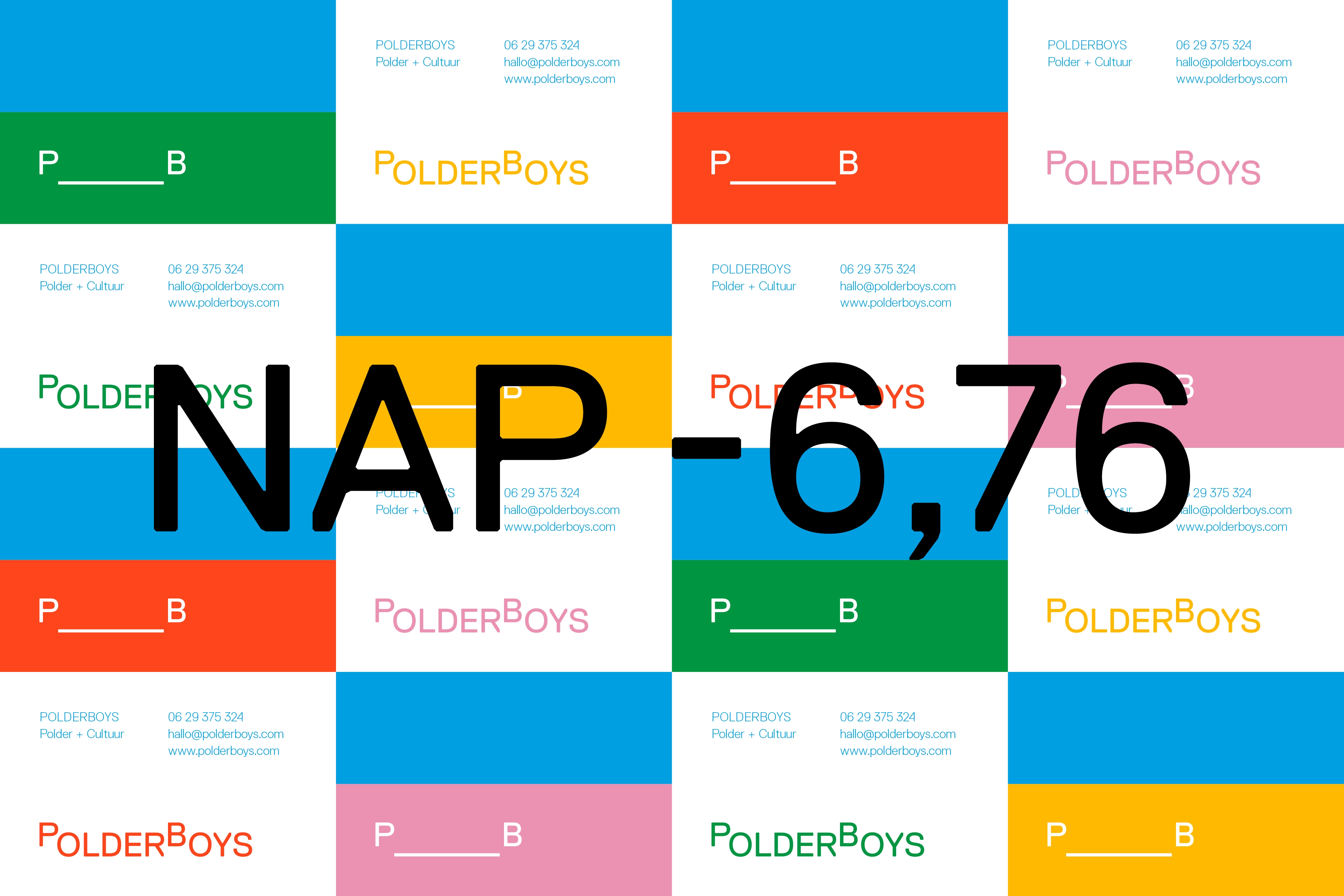 JOERUSH PolderBoys Visitekaartjes Huisstijl NAP